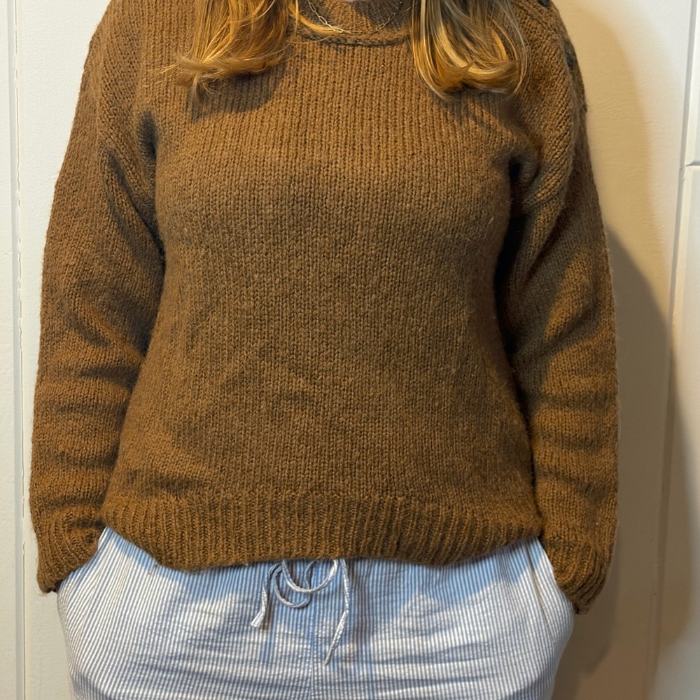 J. Crew Women's Brown Crew Neck Sweater